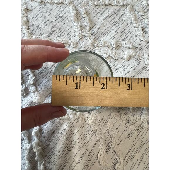 Set of 2 Vintage Fruit Juice Glasses Oranges Yellow Lemon Retro Mid Century - Picture 6 of 6